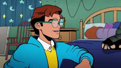 - [chuckles] I don't think so.
- [knock at door] - Your Friendly Neighborhood Spider-Man