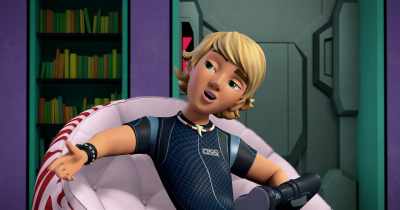 [chuckles] Let's stop talking about me.
What's your favorite color, Tango? - Spy Kids: Mission Critical
