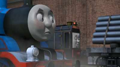 -[chuckles]
-My name is Thomas, Frankie. - Thomas & Friends: Journey Beyond Sodor