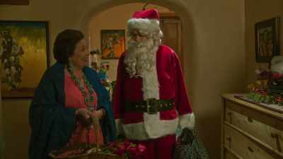 [chuckles nervously] I ran into
that good officer today. - Santa Fake