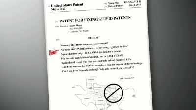 [CHUCKLES]
NO MORE SOFTWARE PATENTS. - The Patent Scam