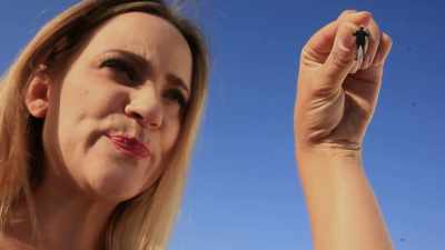 [chuckles] Oh yeah. - Giantess Attack vs. Mecha Fembot