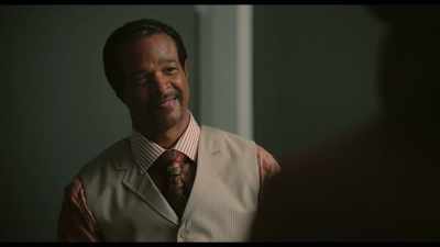 (chuckles) Pin-stripe
collar, gold cuff links. - Cinnamon