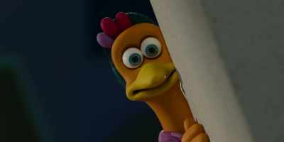 [chuckles sheepishly] - Chicken Run: Dawn of the Nugget