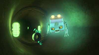 [chuckles]
That's not what's clogging the pipes. - Mighty Monsterwheelies