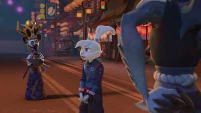 [chuckles] This should be enjoyable.
Uh, do you have a sword? - Samurai Rabbit: The Usagi Chronicles