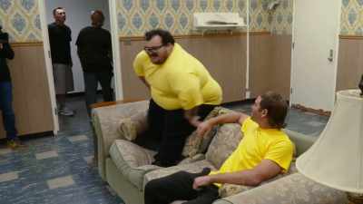 [chuckles] Uh. That's like...
Oh, my fucking God! - Jackass Forever