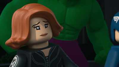[chuckles] Wait, are you just adding
"ax" to the end of your name? - LEGO Marvel Avengers: Mission Demolition