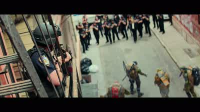 CHUCKLES What are youWe're not really into labelsSome call us freaks MonstersRAPHAEL Let's just say we're four brothers from New Yorkwho hate bullies and love this city - Teenage Mutant Ninja Turtles: Out of the Shadows