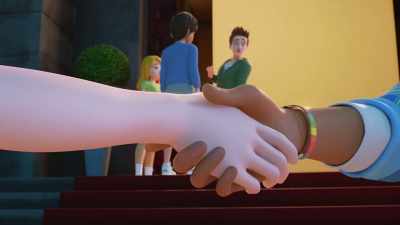 [CHUCKLES]
What are
your parent's names, - LEGO Friends: Girls on a Mission