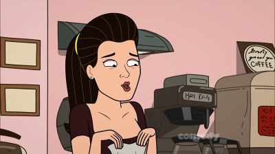 [chuckling awkwardly] Perfectly.
I mean... why-why... - Corner Gas Animated