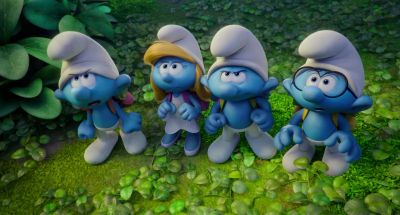 CHUCKLING CLUMSY Hey What are you doing here - Smurfs: The Lost Village