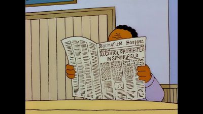 (chuckling)
Did you see this, Bernice? - The Simpsons