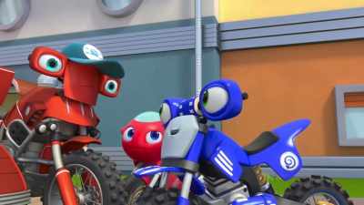 (chuckling)
- Mr. Hoopla, - Ricky Zoom