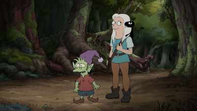 [chuckling] Oh. Um... Hi. - Disenchantment