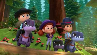 [chuckling] - Dino Ranch