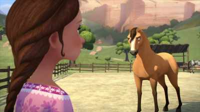 -[chuffs]
-I know, but we're stuck here, - Spirit: Riding Free