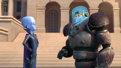 - (Chum's suit whirring)
- (emotional music playing) - Megamind vs. the Doom Syndicate