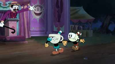 [circus music playing] - The Cuphead Show!