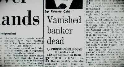City Police didn't
really know that he - Murder of God's Banker