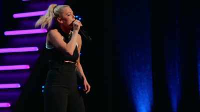 Clamps down on that garter
with, let's hope, wolf-like precision. - Iliza Shlesinger: Unveiled