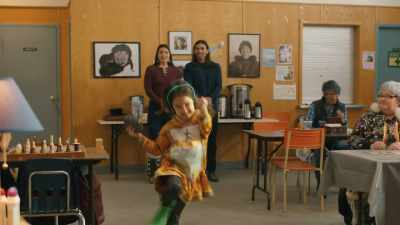 -(clapping rhythmically)
-(speaking in inuktitut) - North of North