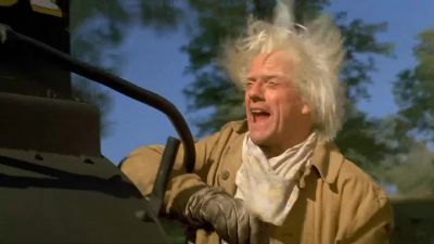 Clara climb out here to me - Back to the Future Part III