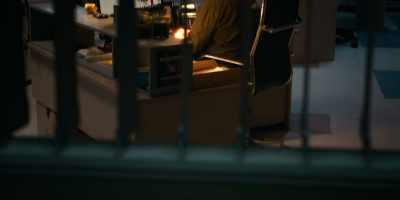 Clark is sitting
at his desk, where he always is. - God's Favorite Idiot
