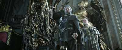 Clarus, post guards
outside the treaty room. - Kingsglaive: Final Fantasy XV