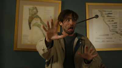[CLATTER, WATER SPLASHES IN DISTANCE] - Lodge 49