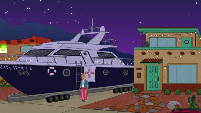 [clattering from inside] - BoJack Horseman