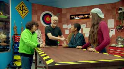 CLAUSE. BRING IN CLAUSE.
[ WHISTLES ] - Mythbusters Jr.