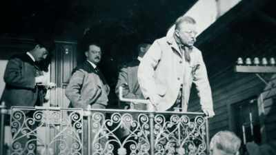 - [Clay] Giving speech
after speech after speech. - Theodore Roosevelt