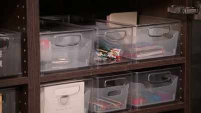 [Clea] So, it's a whole office supply - Get Organized with The Home Edit