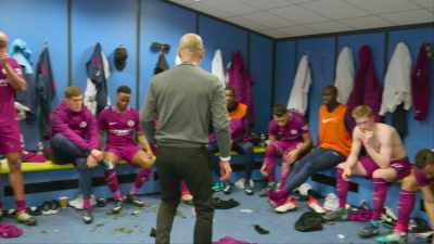 Clean sheet. Don't concede goals, guys.
Okay, guys, let's go! - All or Nothing: Manchester City