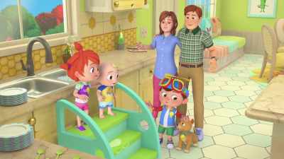♪ Clean up, clean up
We're having fun today ♪ - CoComelon Lane