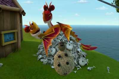 - Cleaning?
- What's that? Does it involve breakfast? - Dragons: Rescue Riders