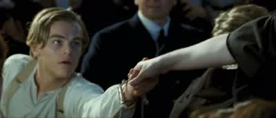 Clear the rail, please. - Titanic