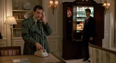 Clear them little bottles offAnd when I get off the phone call up HymanTell him I want it wall to wall with John DanielsDon't you mean Jack DanielsHe may be Jack to you son But when you've known him as long as I haveThat's a joke Hello - Scent of a Woman