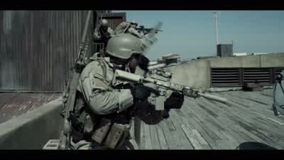 Clear. We're maneuver. You're base. Go. Go! - American Sniper