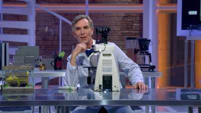-[clears throat]
-[audience laughs] - Bill Nye Saves the World