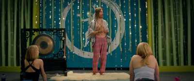 (clears throat) Let's get
back into our Warrior One. - Yoga Hosers