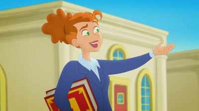[clears throat]
The Royal Monkey enters! - Curious George: Royal Monkey