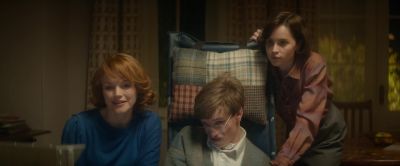CLEARS THROAT Welcome to the futureSTEPHEN SPEAKING THROUGH MECHANIZED VOICEIt's AmericanIs that a problemOh my goodness Well is there another voiceThat's the only one they have at the momentI think it's great - The Theory of Everything