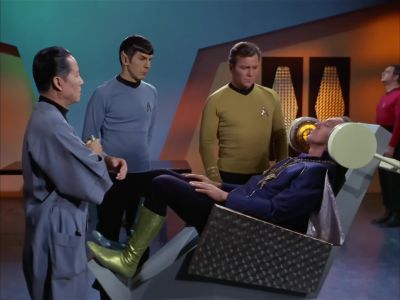 - [ Click ]
-[ Whirring Stops ] - Star Trek