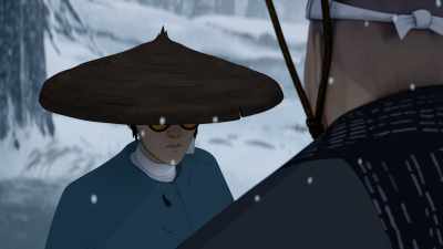 [clicks sword in place] - BLUE EYE SAMURAI