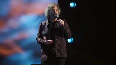 (CLICKS TONGUE) And I also know,
on that day, - Marc Maron: From Bleak to Dark