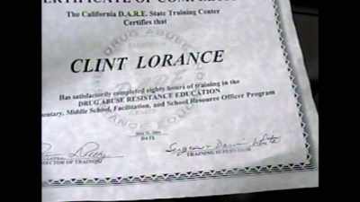 CLINT: "Clint Lorance has
satisfactorily completed - Leavenworth