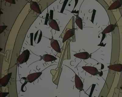 [ clock chiming, thunderclap] - Aaahh!!! Real Monsters