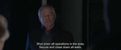 Close down and secure all wells
for the time being. Until we know more. - The Burning Sea